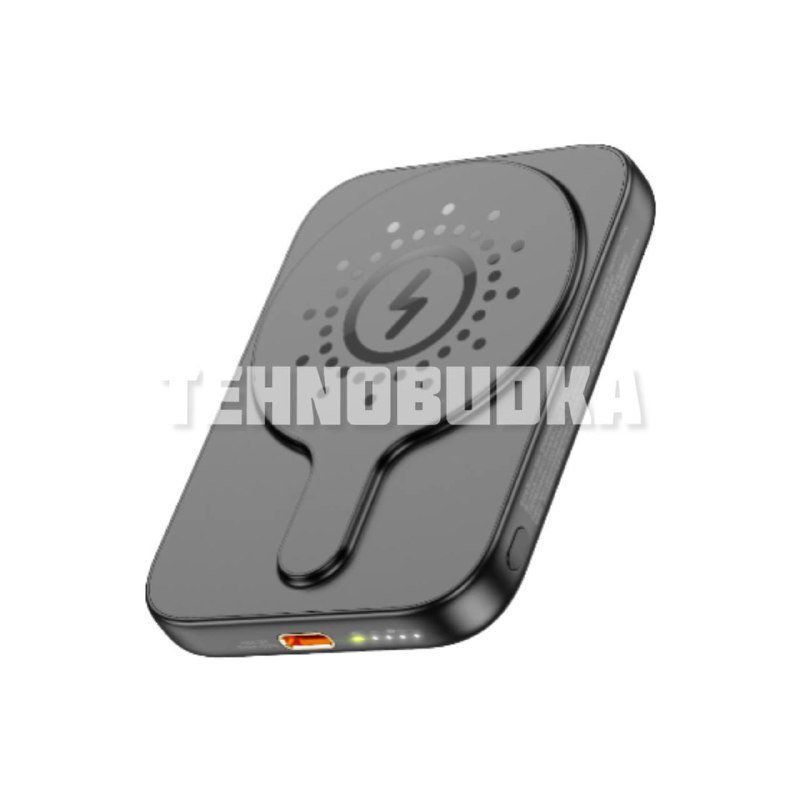 Hoco J117 Esteem — магнитный power bank 5000 mAh, PD20W, чёрный